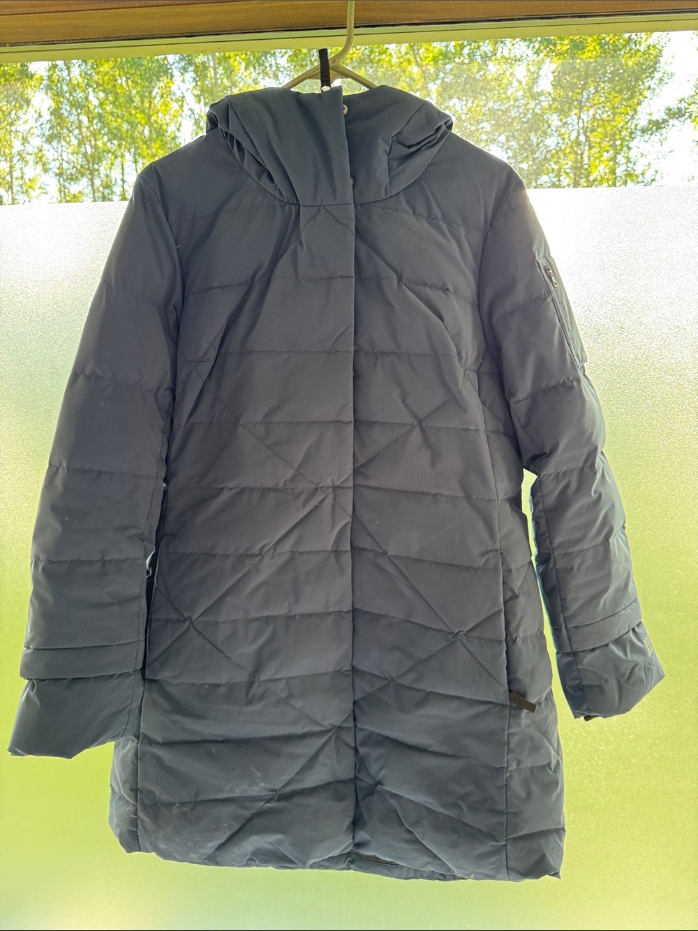 Eddie Bauer Women's Hooded Quilted Puffer Coat - Navy